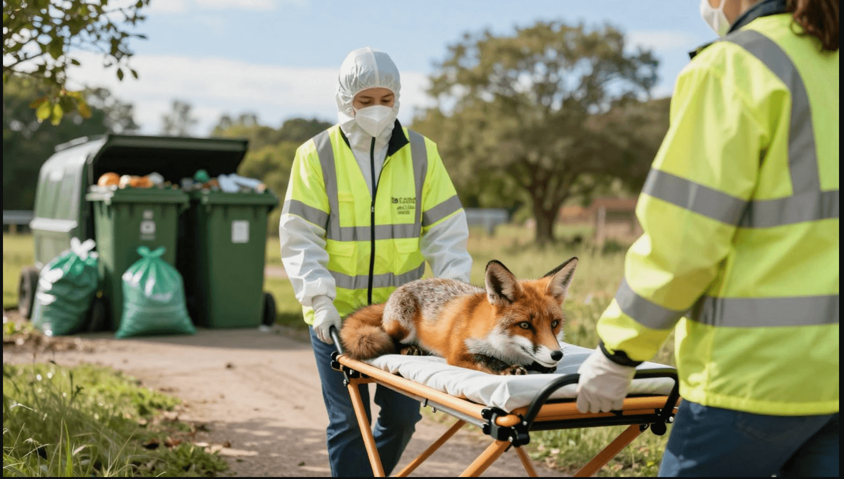 Dead fox removal and wildlife sanitation services in Dublin